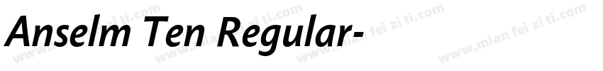 Anselm Ten Regular字体转换